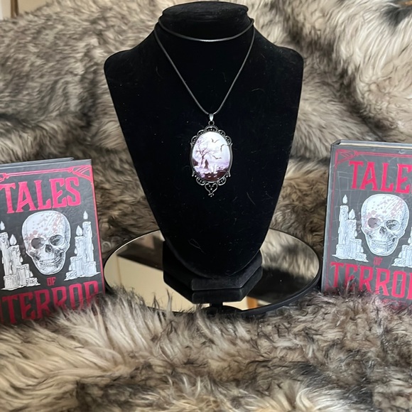 Gothic Pendant 24" Graveyard Scene - Picture 3 of 5